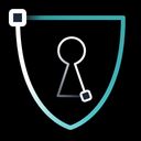 Graphic of a padlock, depicting 'Security'.