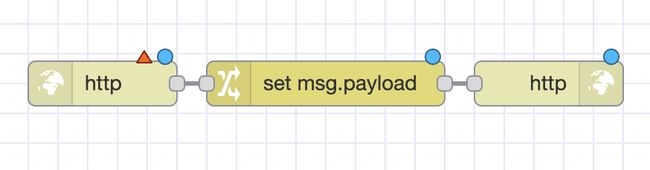 The three nodes we need to build this flow